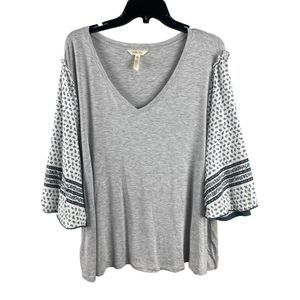 Matilda Jane Gray and White Blouse